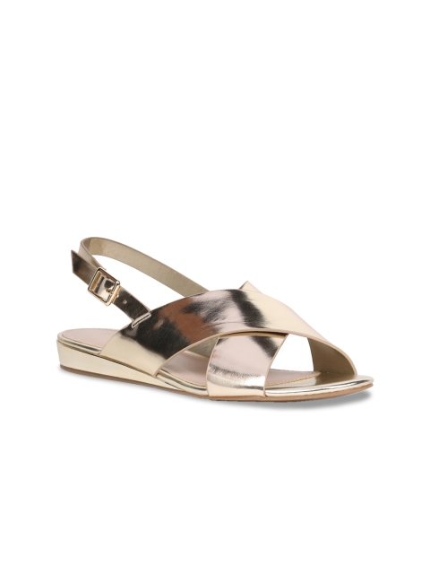 ALDO Women Gold-Toned Solid Sandals
