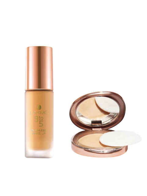 Lakme Set of 9to5 Flawless Makeup Marble Foundation & Melon Complexion Compact, Skin
Lakme Set of 9to5 Flawless Makeup Marble Foundation & Melon Complexion Compact, Skin