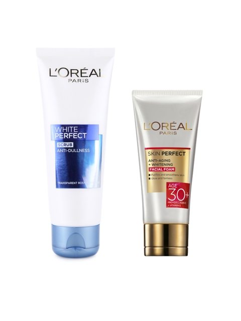 LOreal Paris Skin Perfect Anti-Aging Whitening Facial Foam & White Perfect Scrub 100 g, Na
LOreal Paris Skin Perfect Anti-Aging Whitening Facial Foam & White Perfect Scrub 100 g, Na