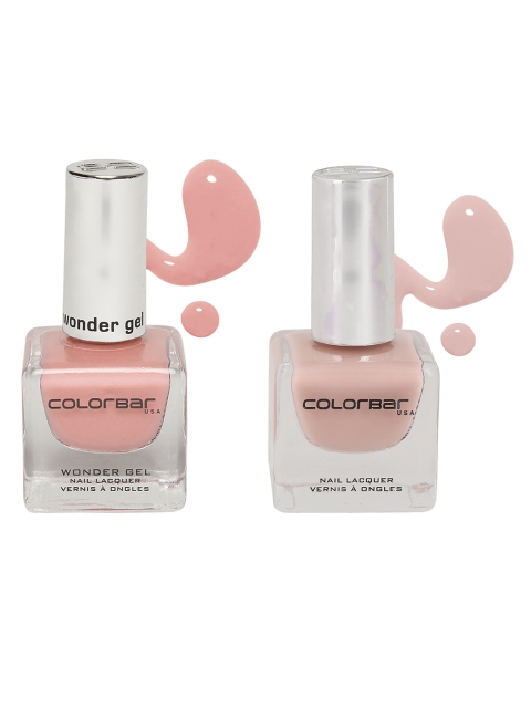 Colorbar Set of 2 Nail Lacquer, Peach