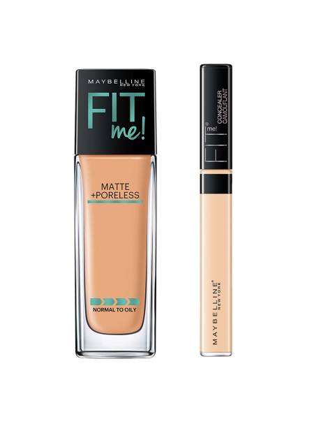 Maybelline Fit Me 230 Natural Buff Matte Poreless Foundation & Fit Me Concealer Light 10, Beige
Maybelline Fit Me 230 Natural Buff Matte Poreless Foundation & Fit Me Concealer Light 10, Beige