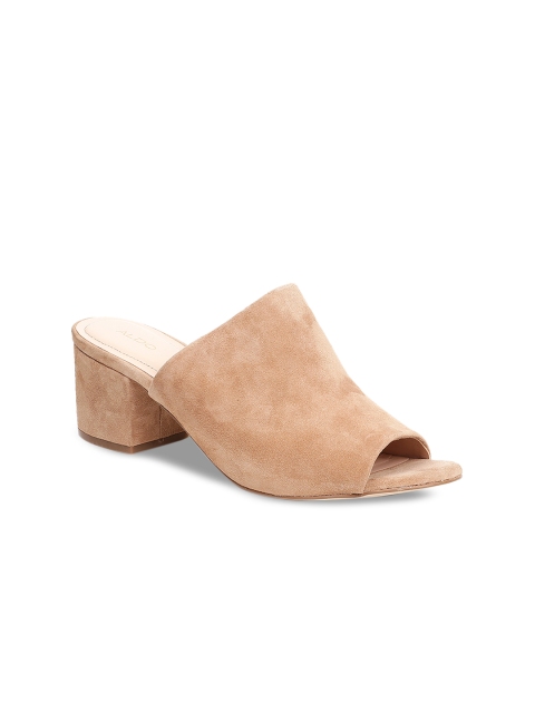 ALDO Women Beige Solid Heels