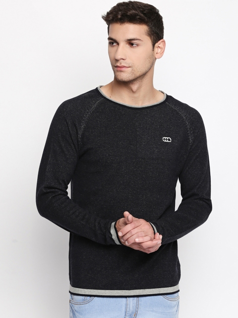 Ajile by Pantaloons Men Black Solid Sweatshirt
