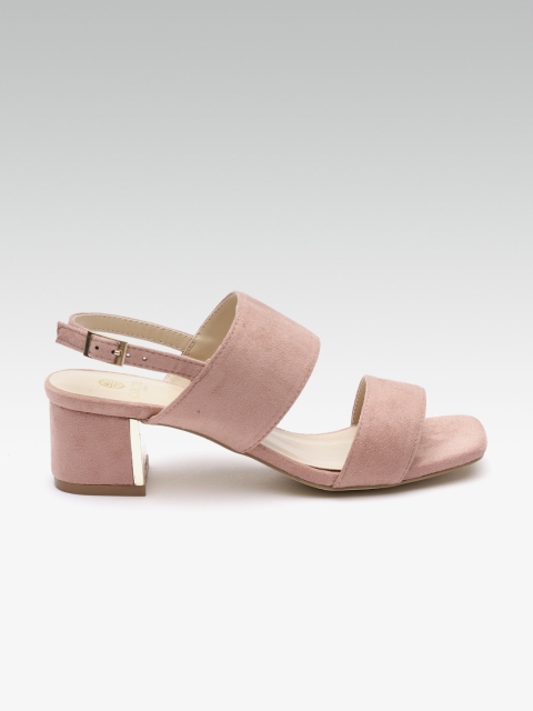Carlton London Women Pink Solid Heels