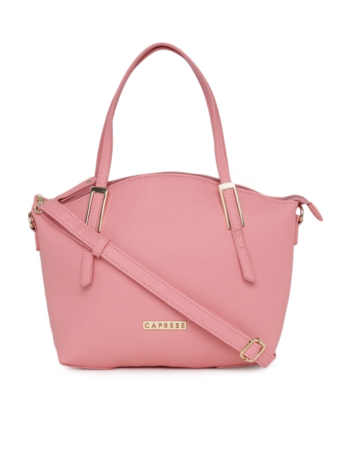 Caprese Pink Solid Shoulder Bag