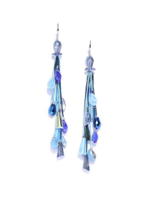Jewels Galaxy Blue Silver-Plated Beaded & Tasselled Handcrafted Contemporary Drop Earrings
Jewels Galaxy Blue Silver-Plated Beaded & Tasselled Handcrafted Contemporary Drop Earrings