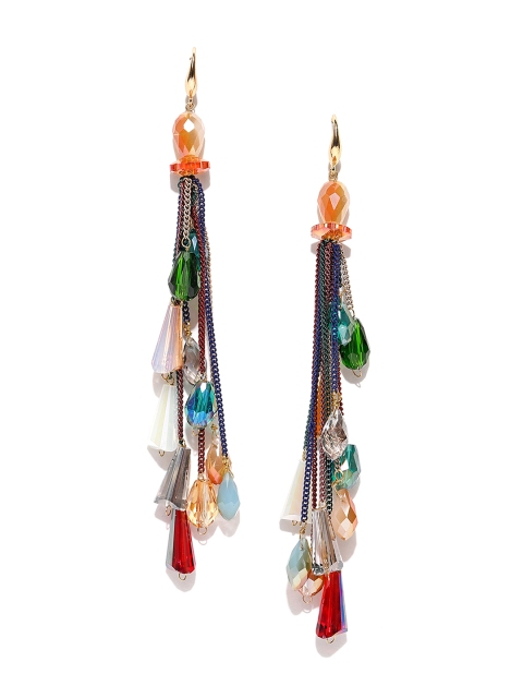 Jewels Galaxy Multicoloured Gold-Plated Handcrafted Contemporary Drop Earrings, Multi
Jewels Galaxy Multicoloured Gold-Plated Handcrafted Contemporary Drop Earrings, Multi