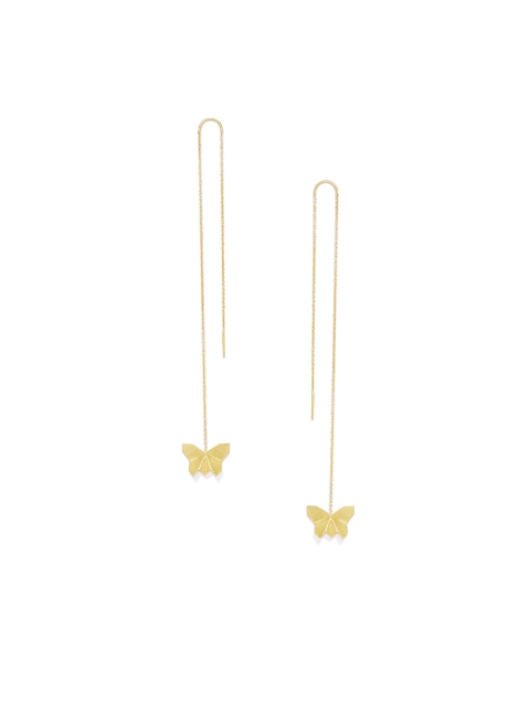 Pipa Bella Gold-Toned Contemporary Drop Earrings