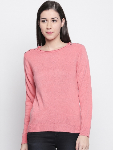 Honey by Pantaloons Women Pink Solid Top