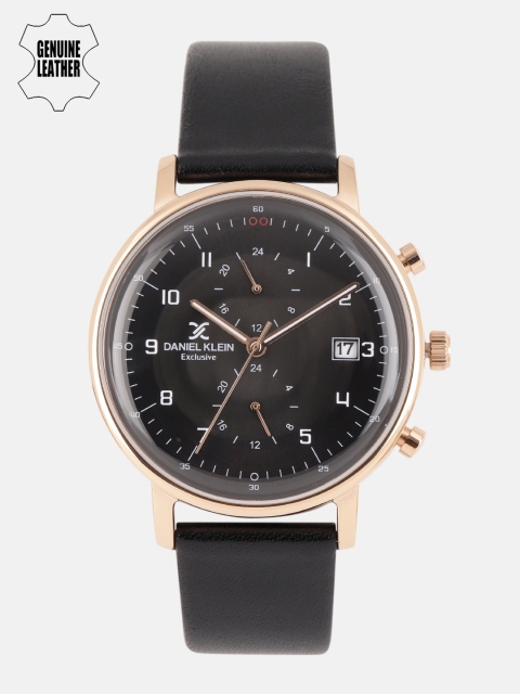 Daniel Klein Men Black Analogue Watch DK11817-5-