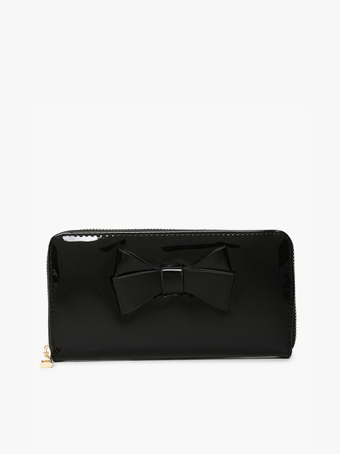 Ginger by Lifestyle Women Black Solid Zip Around Wallet 
Ginger by Lifestyle Women Black Solid Zip Around Wallet