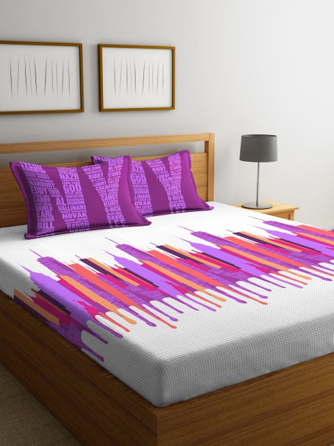 Portico New York White & Purple Graphic Flat 144 TC 1 Double Bedsheet 2 Pillow Covers
Portico New York White & Purple Graphic Flat 144 TC 1 Double Bedsheet 2 Pillow Covers