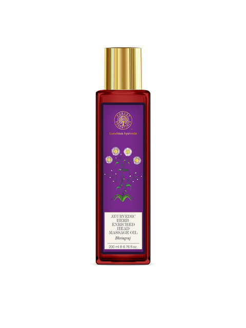 Forest Essentials Sustainable Unisex Herb Enriched Bhringraj Hair Oil 200 ml, Purple 
Forest Essentials Sustainable Unisex Herb Enriched Bhringraj Hair Oil 200 ml, Purple