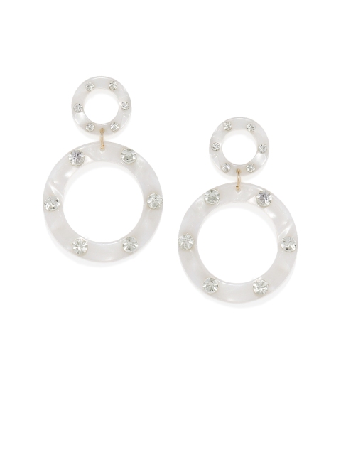 Pipa Bella White Drop Earrings