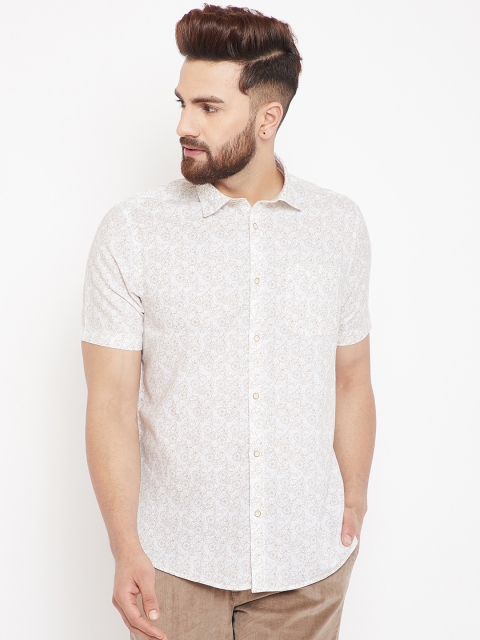 Blackberrys Men Off-White & Olive Green Smart Smart Regular Fit Printed Casual Shirt
Blackberrys Men Off-White & Olive Green Smart Smart Regular Fit Printed Casual Shirt