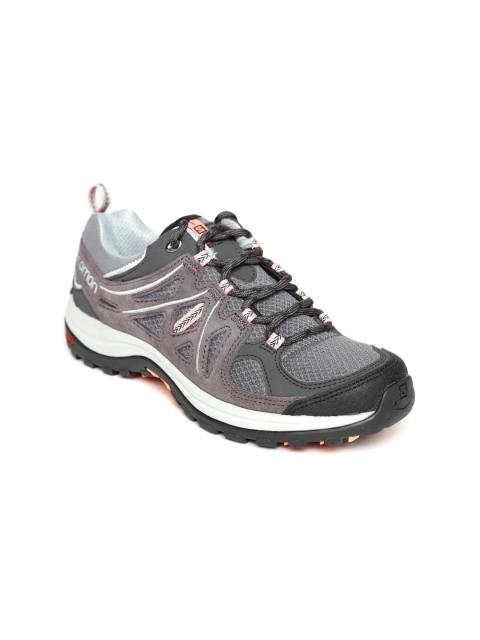 Salomon Women Grey Running Shoes