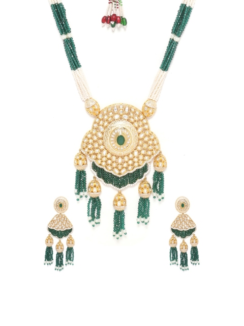 Studio Voylla Women Gold-Toned & Gold-Plated Jewellery Set