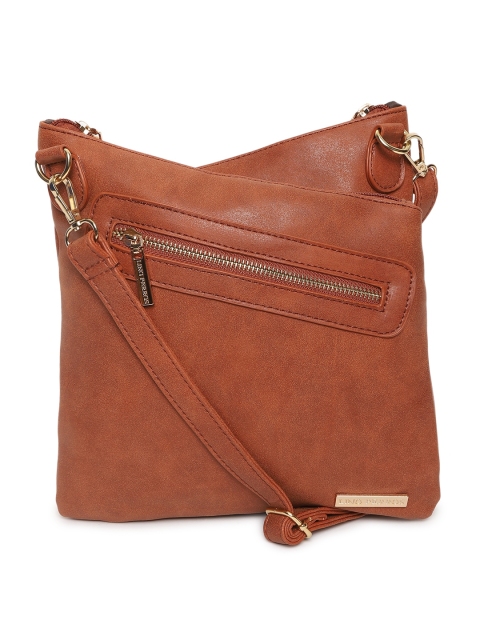 Lino Perros Brown Solid Sling Bag
