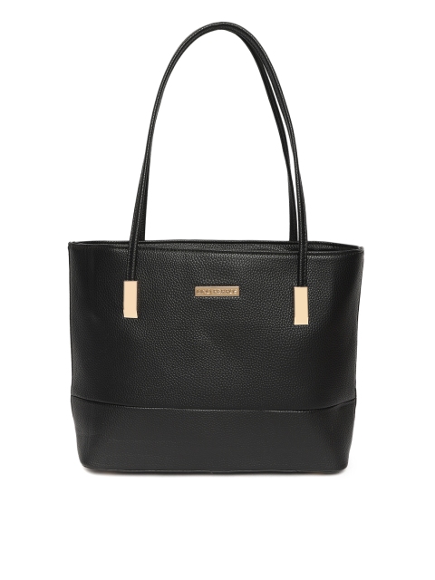 Lino Perros Black Solid Shoulder Bag