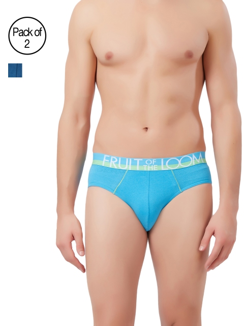 Fruit of the Loom Men Pack of 2 Briefs MHB11-2P-C1, Blue
