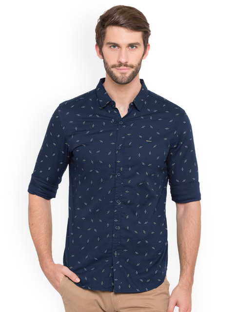 SPYKAR Men Navy Blue Slim Fit Printed Casual Shirt
SPYKAR Men Navy Blue Slim Fit Printed Casual Shirt