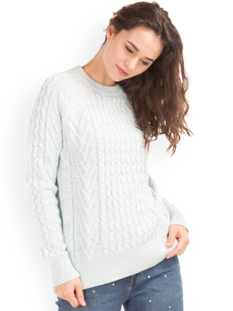 GAP Women Blue Wavy Cable Knit Sweater
GAP Women Blue Wavy Cable Knit Sweater