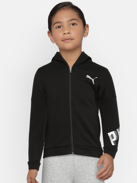 Puma Girls Black Style FZ Hoody Jacket
