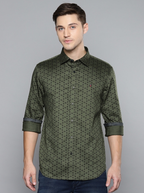 Louis Philippe Jeans Men Green & Black Super Slim Fit Printed Casual Shirt
Louis Philippe Jeans Men Green & Black Super Slim Fit Printed Casual Shirt