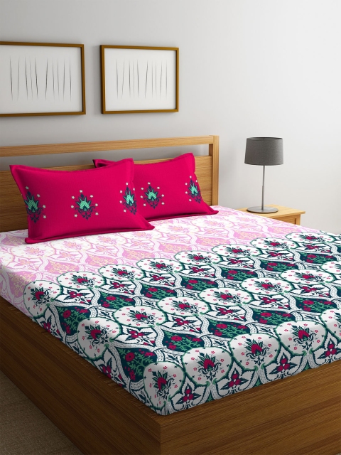 STELLAR HOME Multicoloured Floral Flat 104 TC Cotton 1 Queen Bedsheet with 2 Pillow Covers, Multi
STELLAR HOME Multicoloured Floral Flat 104 TC Cotton 1 Queen Bedsheet with 2 Pillow Covers, Multi