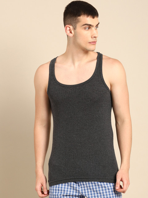 ether Men Charcoal Grey Solid Premium Cotton Ultrasoft Innerwear Vest ETHR-RB-PK1-001E
ether Men Charcoal Grey Solid Premium Cotton Ultrasoft Innerwear Vest ETHR-RB-PK1-001E
