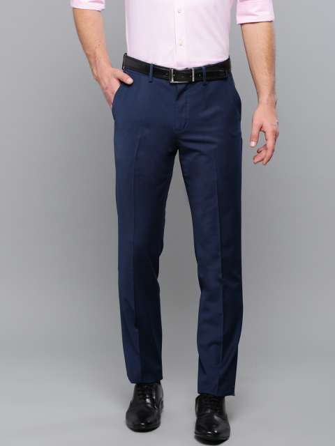 Louis Philippe Men Navy Blue Slim Fit Solid Permapress finest wrinkle free Formal Trousers
Louis Philippe Men Navy Blue Slim Fit Solid Permapress finest wrinkle free Formal Trousers