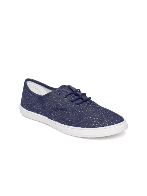 Ginger by Lifestyle Women Navy Blue Sneakers
