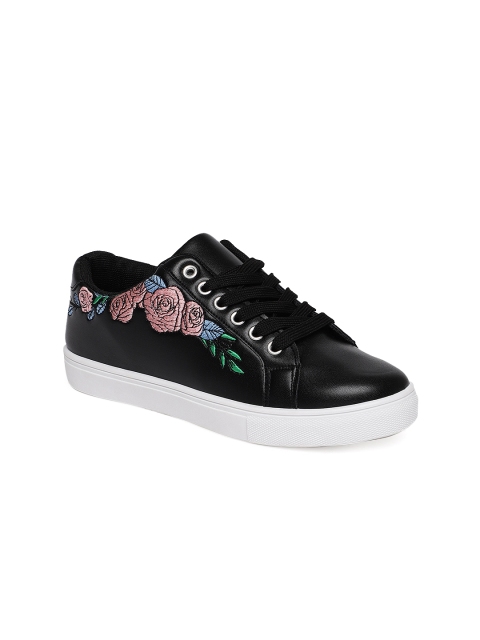 Ginger by Lifestyle Women Black Sneakers