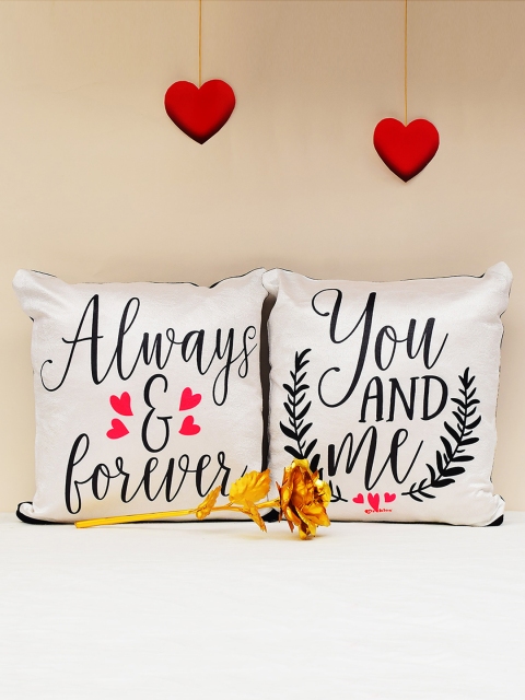Archies Love Gifts Set of 2 Multicoloured Printed Cushions & 24K Golden Rose Set, Multi
Archies Love Gifts Set of 2 Multicoloured Printed Cushions & 24K Golden Rose Set, Multi