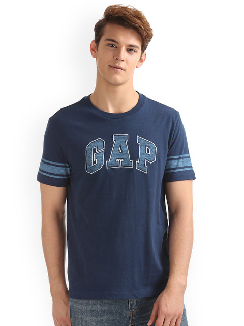GAP Men Navy Blue Printed Round Neck T-shirt
GAP Men Navy Blue Printed Round Neck T-shirt