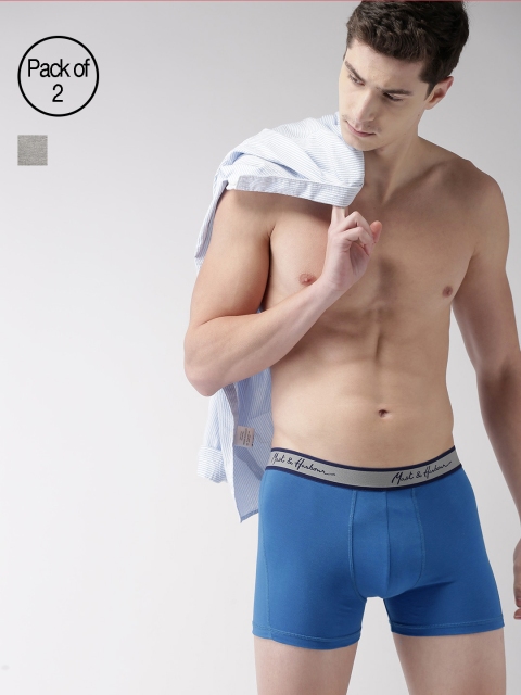 Mast & Harbour Men Pack of 2 Premium Ultrasoft Cotton Trunks MNH-TRK-PK2-001F, Blue
Mast & Harbour Men Pack of 2 Premium Ultrasoft Cotton Trunks MNH-TRK-PK2-001F, Blue