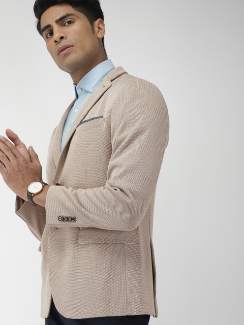 Theme Men Brown Self Design Zero Calorie Fit Single-Breasted Smart Casual Pure Cotton Blazer
Theme Men Brown Self Design Zero Calorie Fit Single-Breasted Smart Casual Pure Cotton Blazer