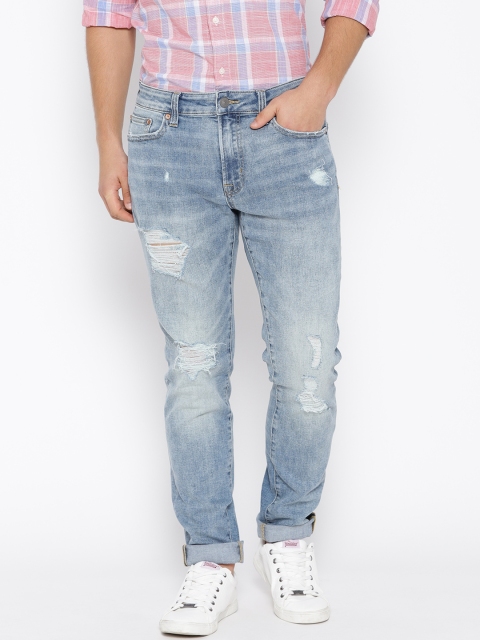 AMERICAN EAGLE OUTFITTERS Men Blue Skinny Fit Mid-Rise Mildly Distressed Stretchable Jeans
AMERICAN EAGLE OUTFITTERS Men Blue Skinny Fit Mid-Rise Mildly Distressed Stretchable Jeans
