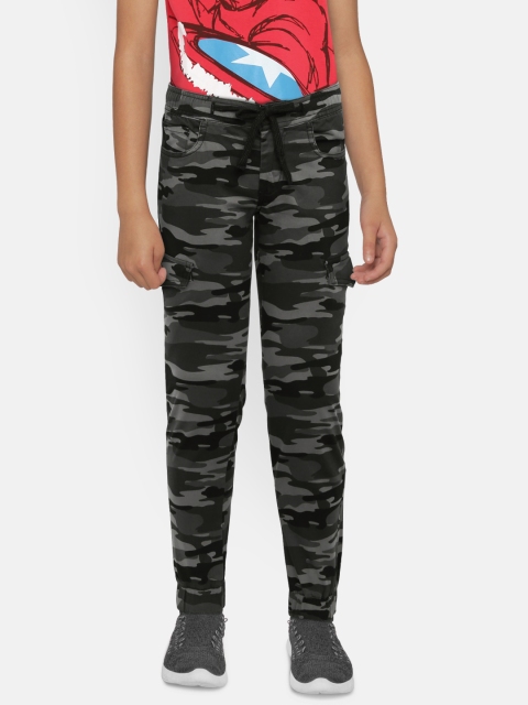 Pepe Jeans Boys Grey Regular Fit Printed Joggers