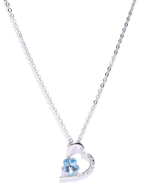 Jewels Galaxy Rhodium-Plated Handcrafted Pendant with Crystals From Swarovski & Chain, Blue
Jewels Galaxy Rhodium-Plated Handcrafted Pendant with Crystals From Swarovski & Chain, Blue