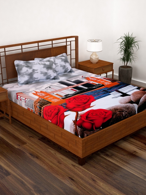 Story@home Multicoloured Floral 186 TC Cotton 1 Double Bedsheet with 2 Pillow Covers, Multi
Story@home Multicoloured Floral 186 TC Cotton 1 Double Bedsheet with 2 Pillow Covers, Multi