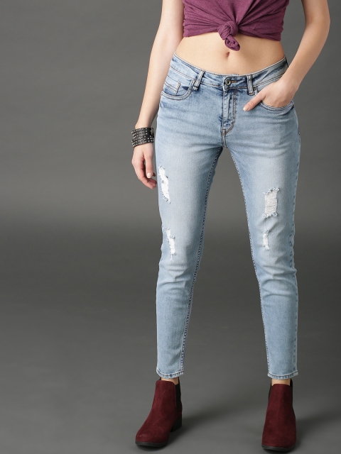 Roadster Women Blue Distressed Acid Wash Skinny Ankle-Length Mid-Rise Stretchable Jeans
Roadster Women Blue Distressed Acid Wash Skinny Ankle-Length Mid-Rise Stretchable Jeans