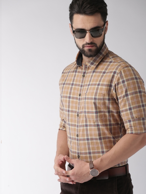 Indian Terrain Men Khaki Brown & Navy Blue Slim Fit Checked Smart Casual Shirt
Indian Terrain Men Khaki Brown & Navy Blue Slim Fit Checked Smart Casual Shirt