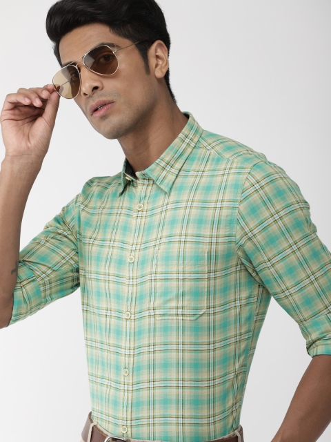 Indian Terrain Men Turquoise Blue & Yellow Chiseled Slim Fit Checked Smart Casual Shirt
Indian Terrain Men Turquoise Blue & Yellow Chiseled Slim Fit Checked Smart Casual Shirt