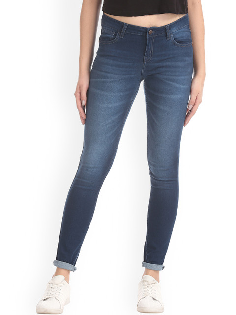 Newport Women Blue Skinny Fit Mid-Rise Clean Look Jeans 
Newport Women Blue Skinny Fit Mid-Rise Clean Look Jeans