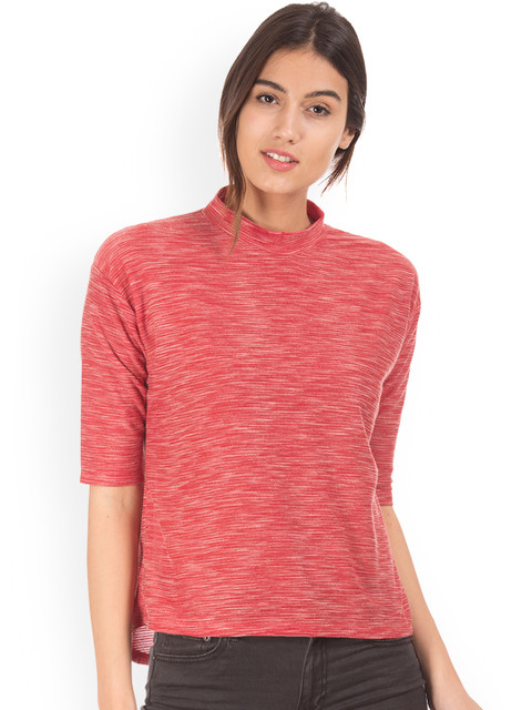 Cherokee Women Red Solid Top 
Cherokee Women Red Solid Top