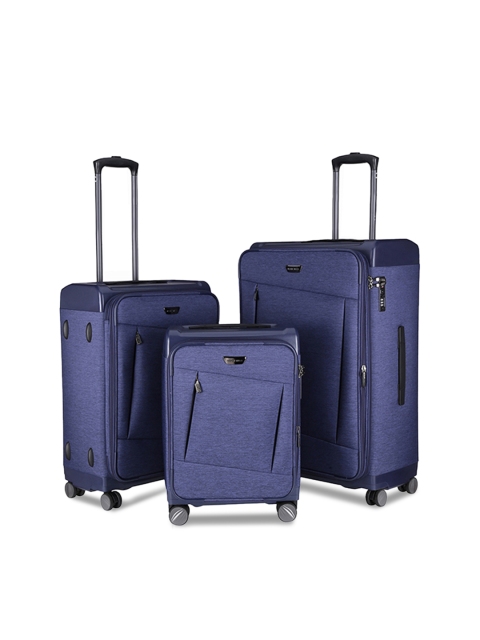 Nasher Miles Budapest Hard PP & Soft Melange Set of 3 Luggage Bag (19, 24 & 28 inch) Blue
Nasher Miles Budapest Hard PP & Soft Melange Set of 3 Luggage Bag (19, 24 & 28 inch) Blue