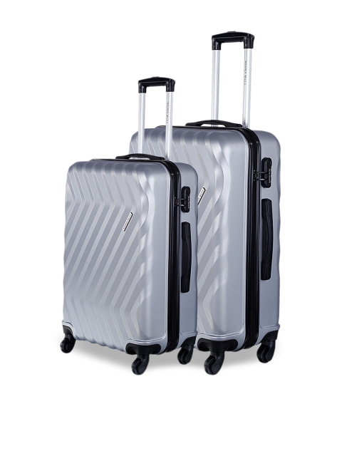 Nasher Miles Unisex Set of 2 Silver-Toned Trolley Suitcases Nasher Miles Lombard
Nasher Miles Unisex Set of 2 Silver-Toned Trolley Suitcases Nasher Miles Lombard