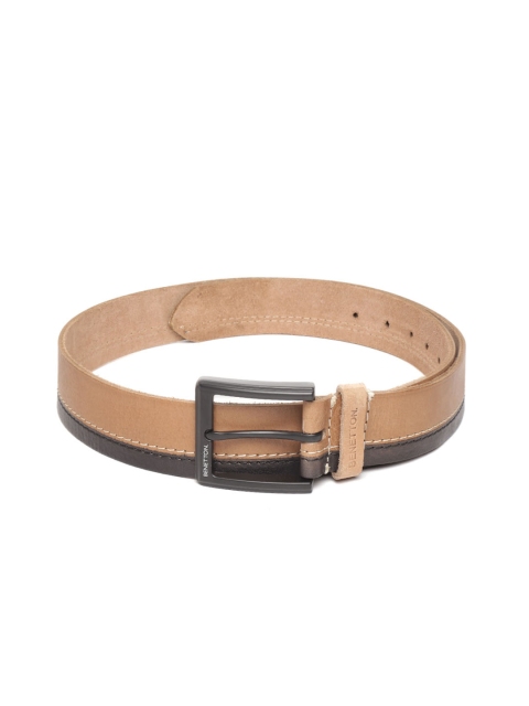 United Colors of Benetton Men Camel Brown & Charcoal Grey Colourblocked Leather Belt
United Colors of Benetton Men Camel Brown & Charcoal Grey Colourblocked Leather Belt