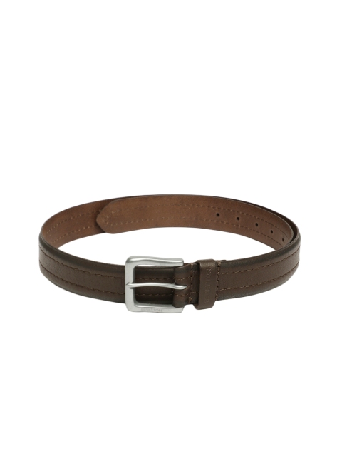 United Colors of Benetton Men Brown Solid Leather Belt